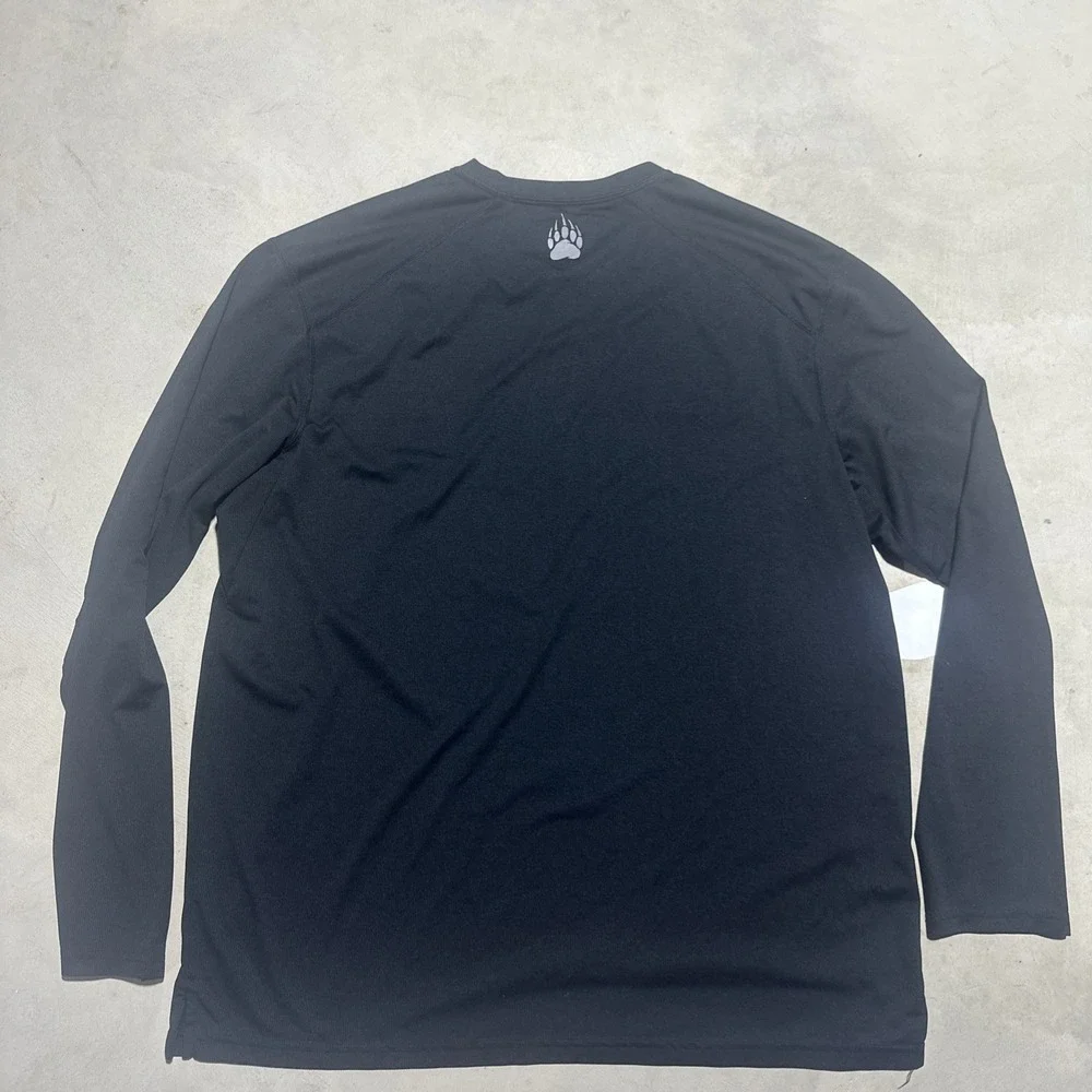 Alaskan Hardgear Black Long Sleeve Athletic Top Men's Size Large Performance